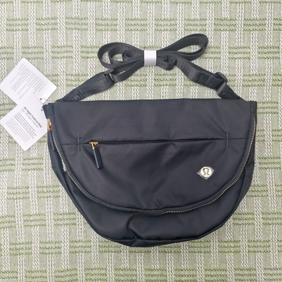 lululemon athletica Handbags - Lululemon All Night Festival Bag 5L Black Gold Accents